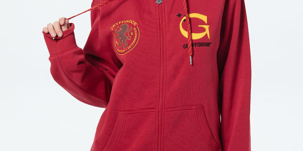 Polerón Mujer Gryffindor Harry Potter Burdeo