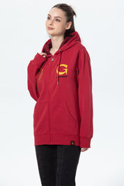 Polerón Mujer Gryffindor Harry Potter Burdeo