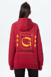 Polerón Mujer Gryffindor Harry Potter Burdeo