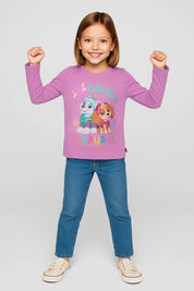 Polera Niña Paw Patrol Morado