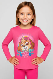 Polera Niña Paw Patrol Fucsia