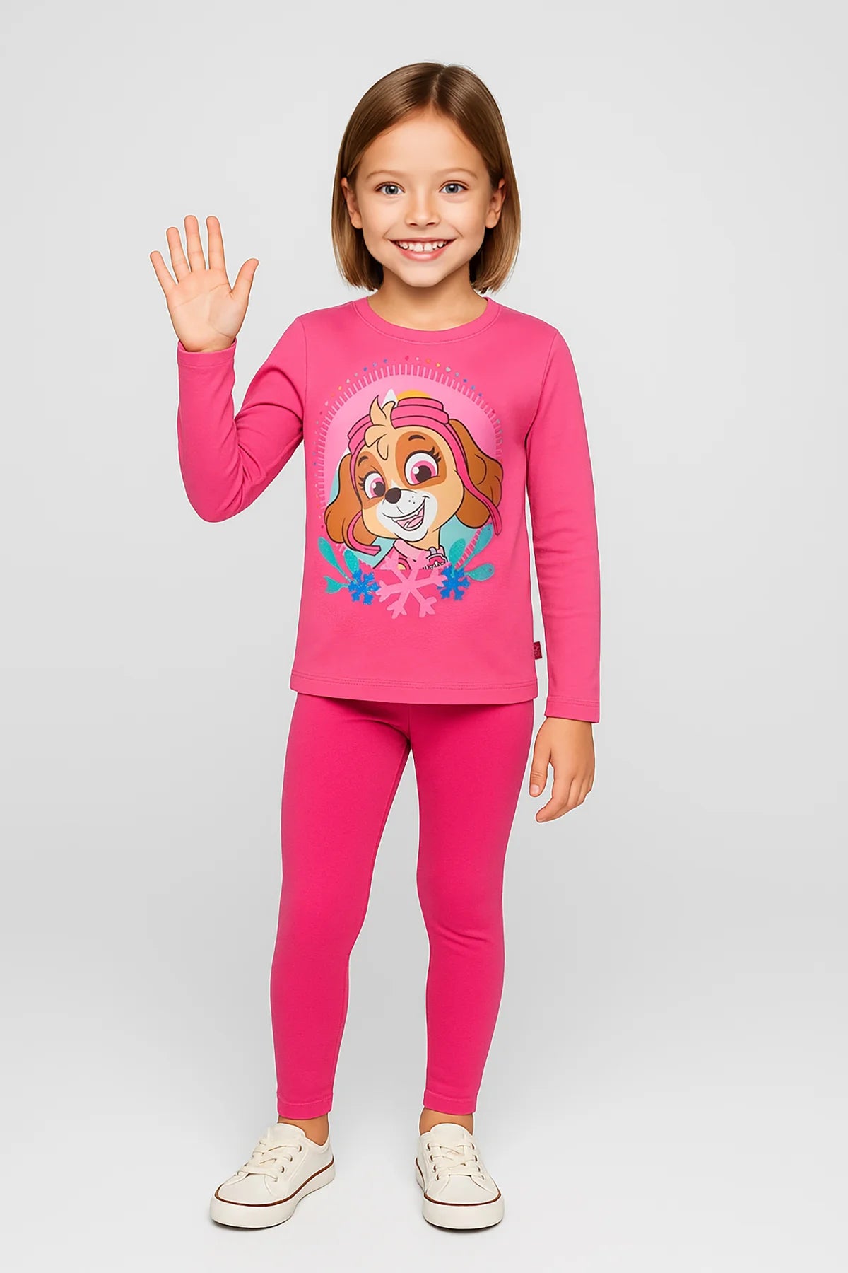 Polera Niña Paw Patrol Fucsia