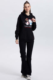 Polerón Mujer Hello Kitty Negro