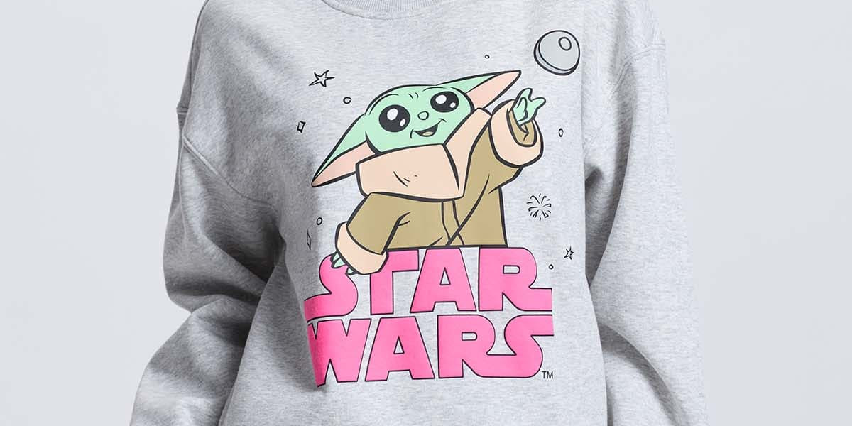 Polerón Mujer Mandalorian Gris