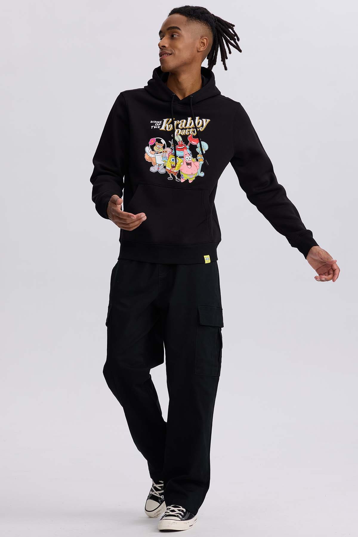 Polerón Hombre Bob Esponja Negro