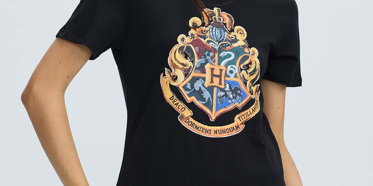 Polera Mujer Harry Potter Negro