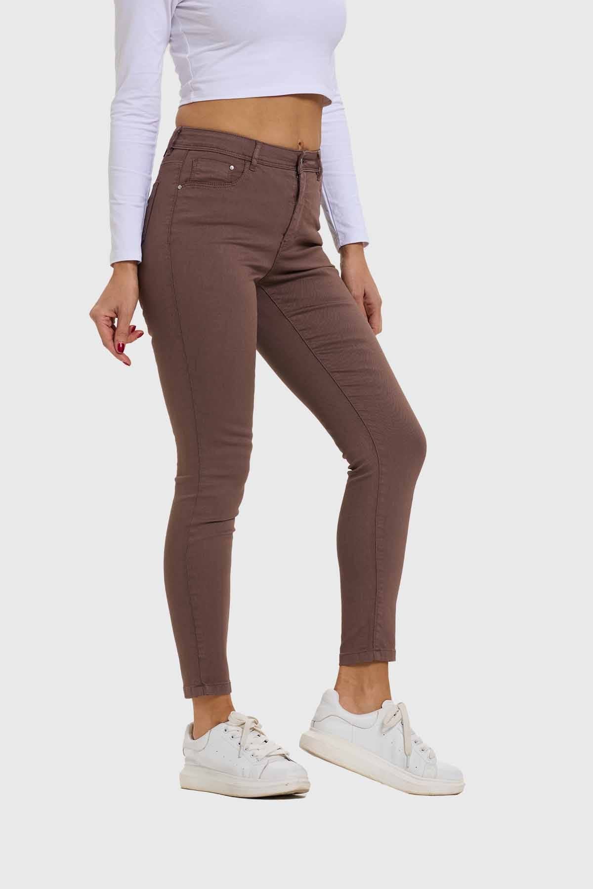 Jeans Mujer Skinny Chocolate