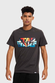 Polera Hombre Starwars Gris