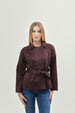 Chaqueta Mujer Regular Vino