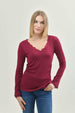 Polera Mujer Ajustado Fucsia