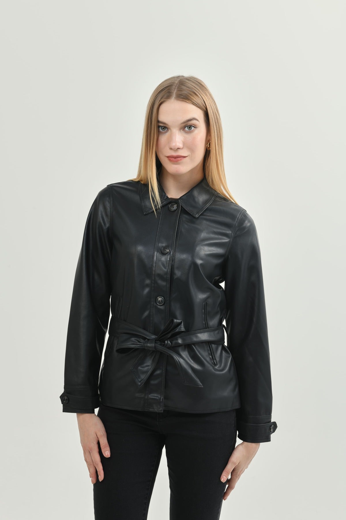 Chaqueta Mujer Regular Negro