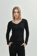 Polera Mujer Ajustado Negro