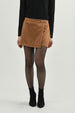 Falda Mujer Falda Short Camel