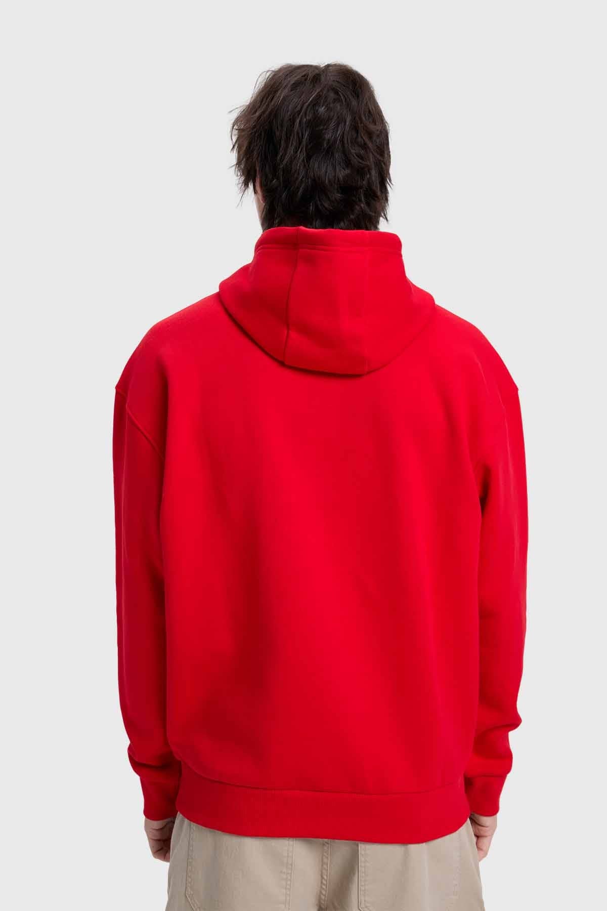 Polerón Hombre College Rojo