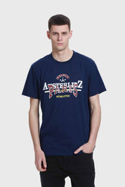 Polera Hombre Print Azul
