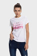 Polera Mujer Básica Print Blanco