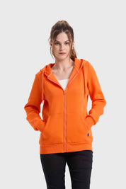 Polerón Mujer Hoodie Naranjo