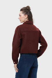 Chaqueta Mujer Sobrecamisa Chocolate