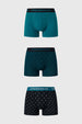 Boxer Hombre Tripack Petróleo