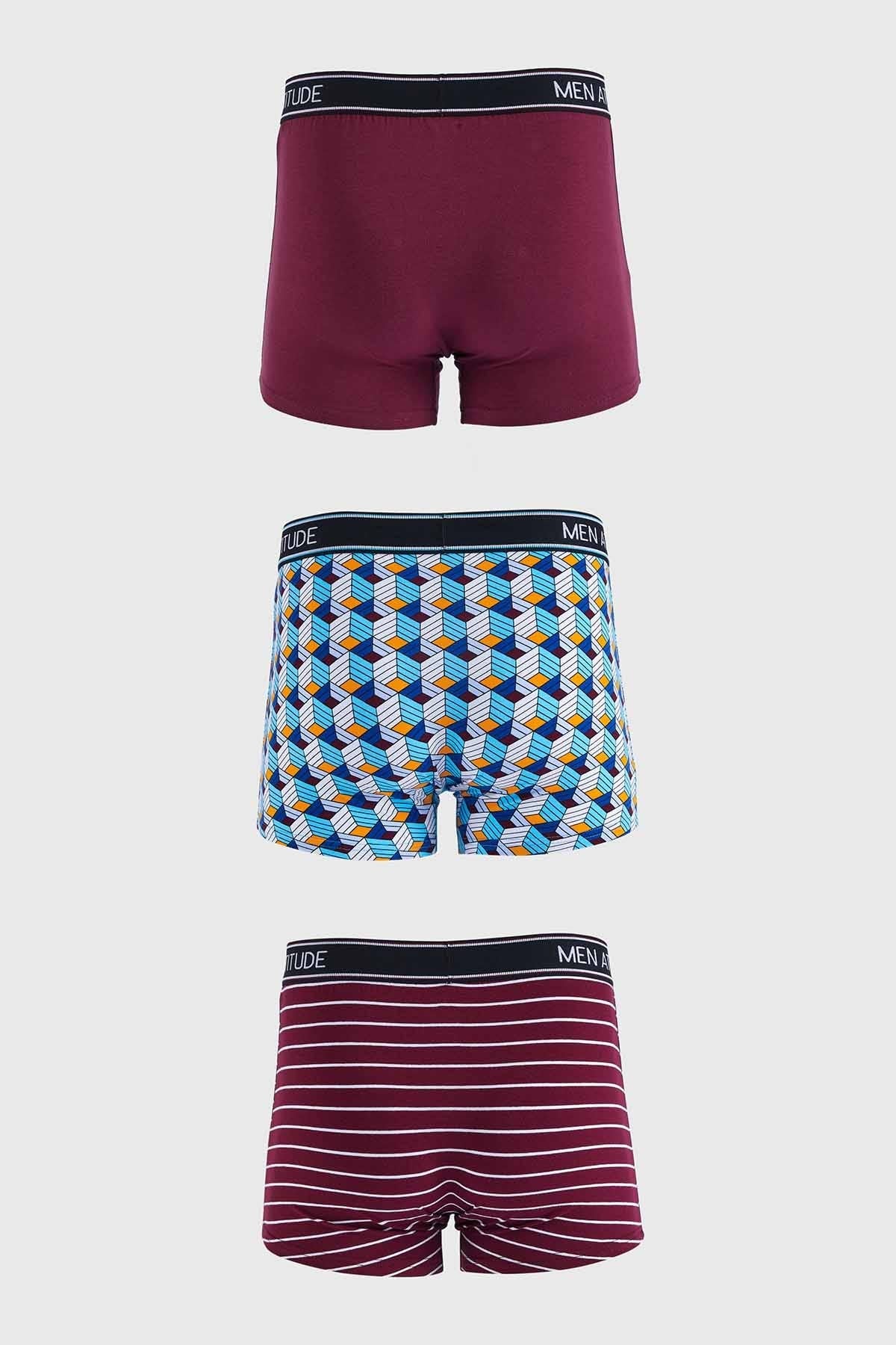 Boxer Hombre Tripack Básico Azul