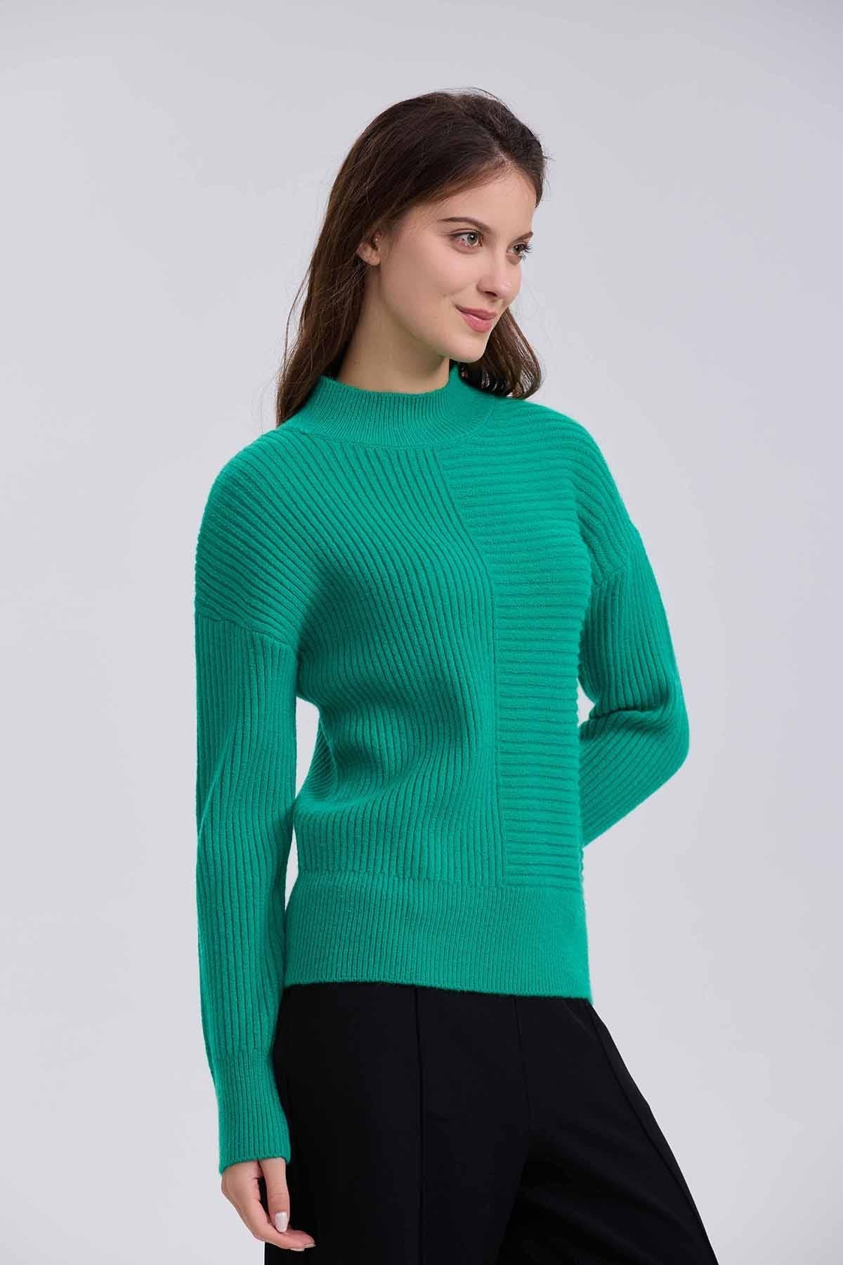 Sweater Mujer Chenille Verde