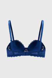 Sostén Mujer Strapless Encaje Azul