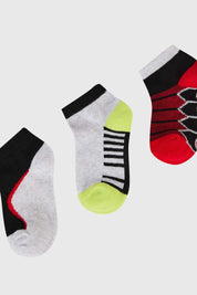 Calceta Deportiva Niño Tripack Verde Vi