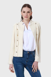 Chaqueta Mujer Gamuza Arena