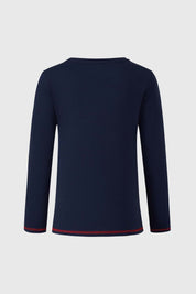 Polera Niño College Azul