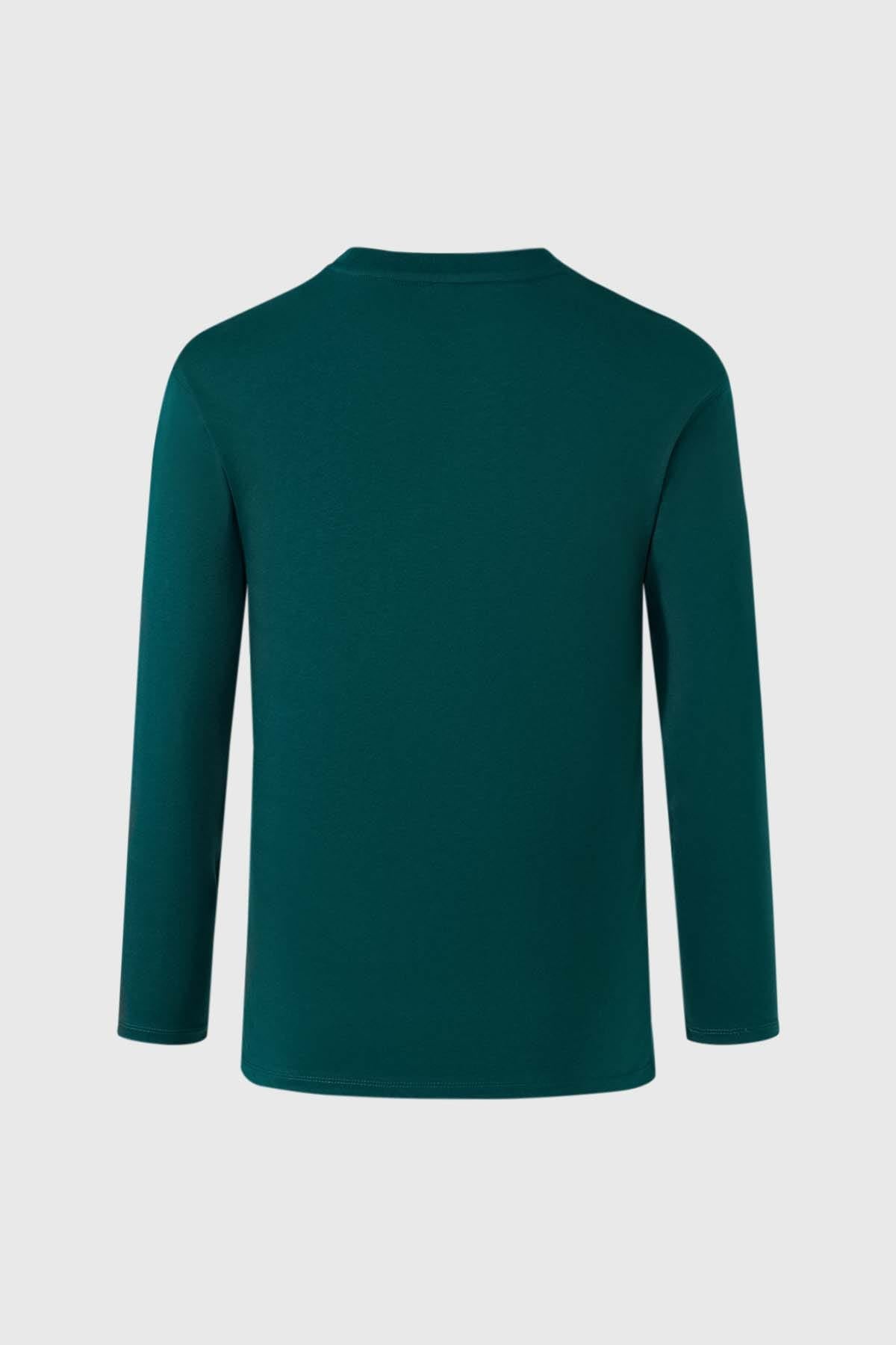 Polera Niño Con Bolsillo Verde
