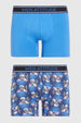 Boxer Hombre Bipack Print Azul