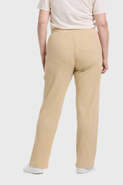 Pantalón Buzo Mujer Con Cordones Beige
