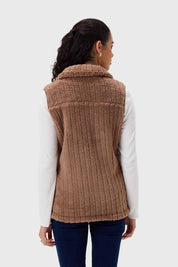 Polar Mujer Peludo Con Textura Chocolate