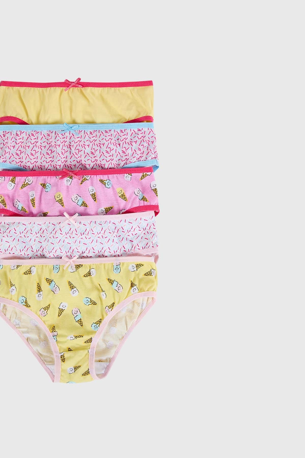 Calzón Niña 5Pack Print Rosado