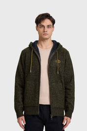 Polerón Hombre Con Polar Verde