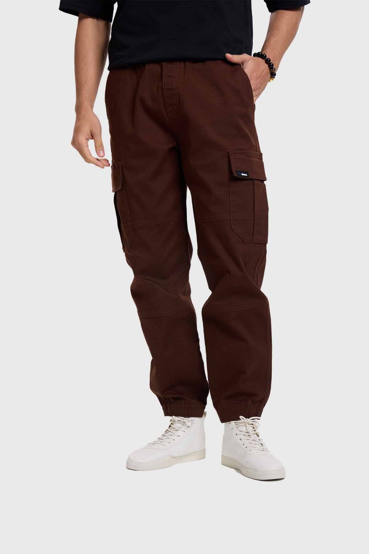 Jeans Hombre Jogger Cargo Azul