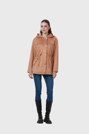 Chaqueta Mujer Gamuza Taupe