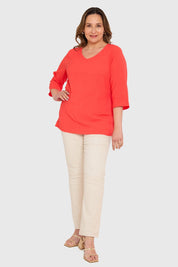 Blusa Mujer Coral
