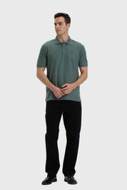 Polera Hombre Con Logo Verde
