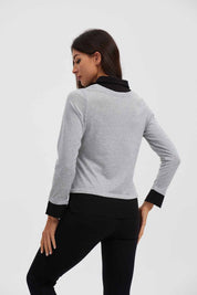 Sweater Mujer Tejido Gris