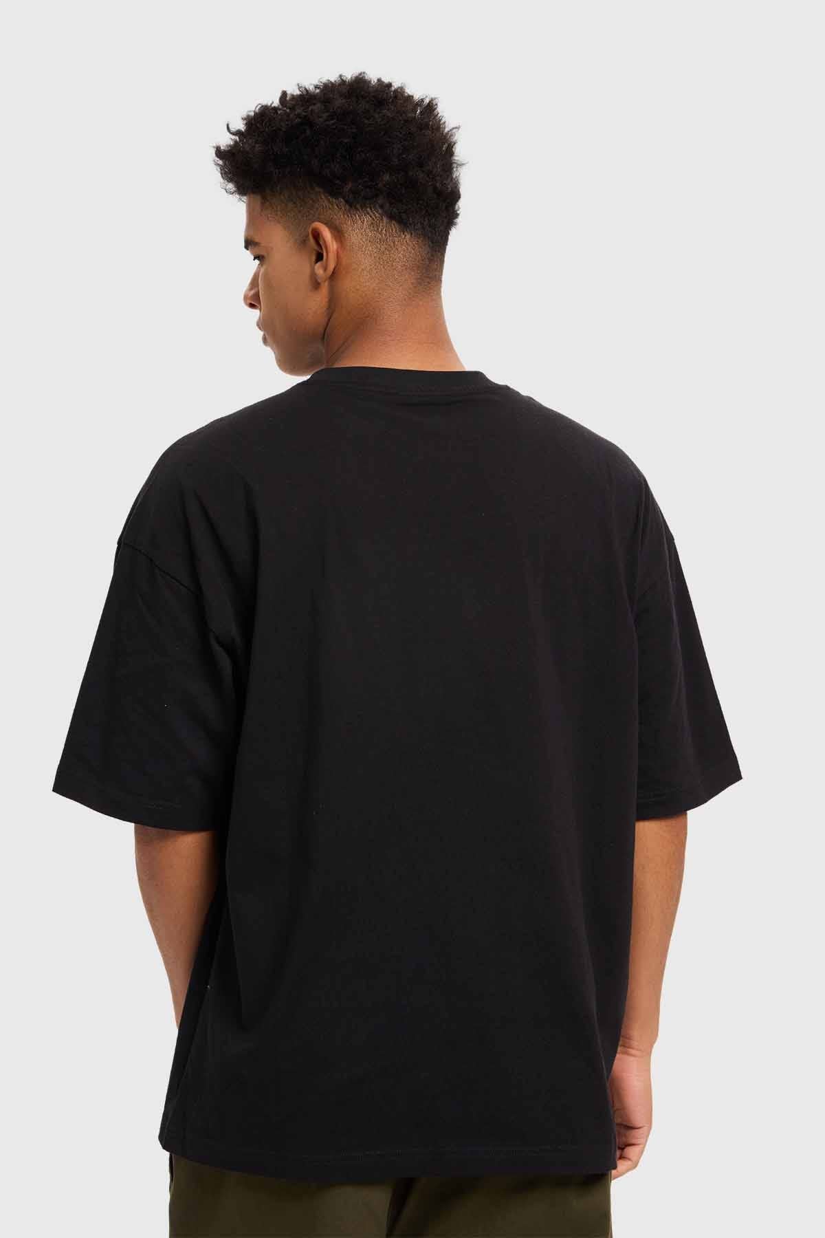 Polera Hombre Oversize Negro