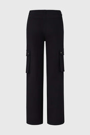 Pantalón Niña Wide Leg Cargo Negro