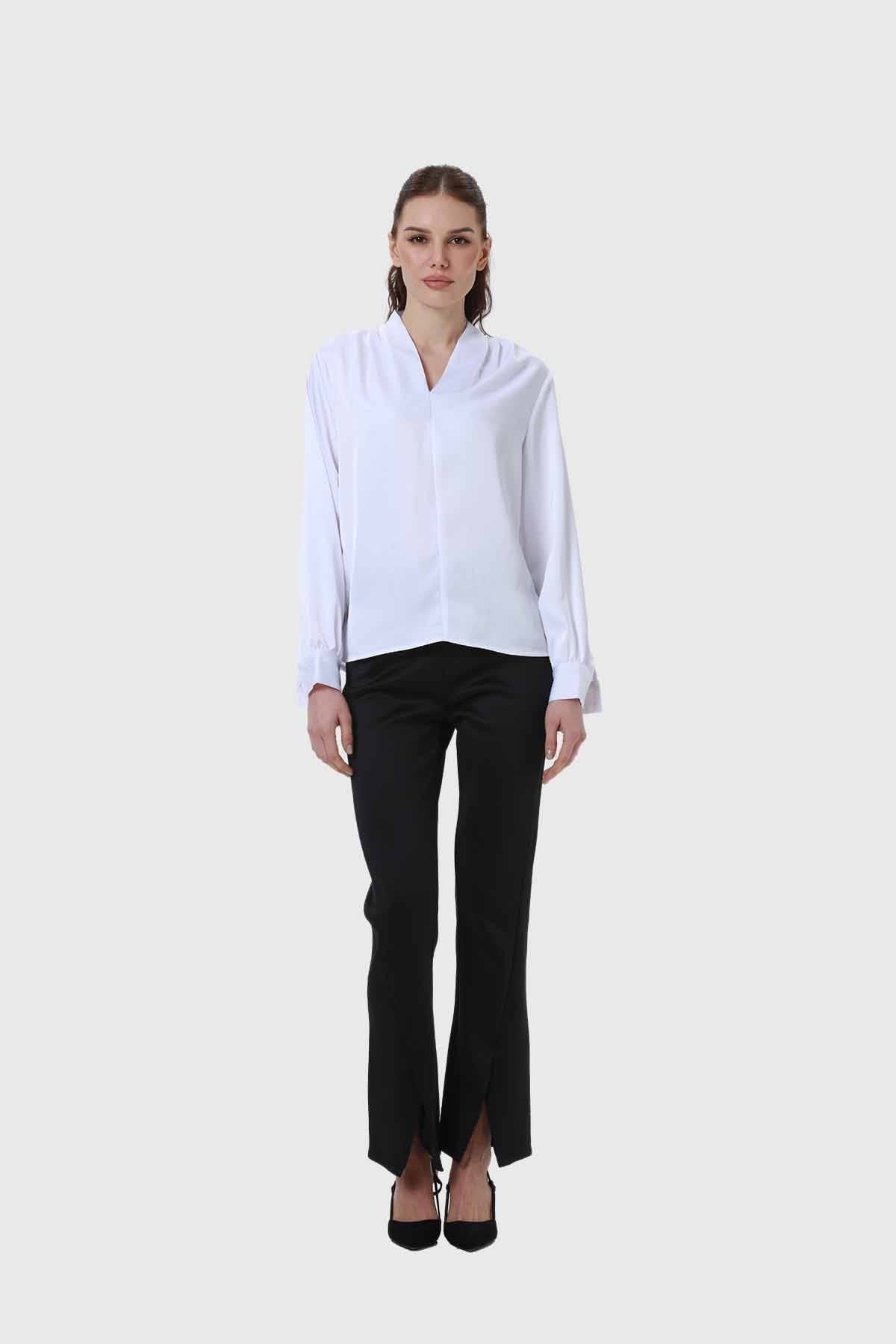 Blusa Mujer Animal Print Blanco