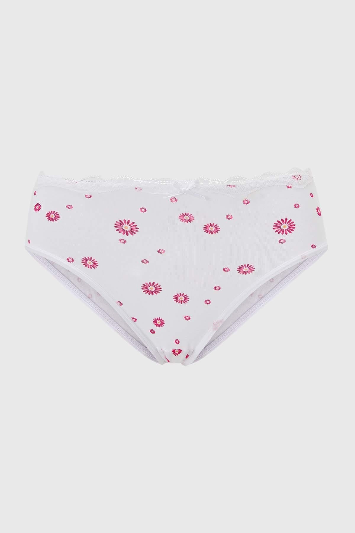 Calzón Pantaleta Detalle Cinta Blanco
