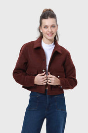 Chaqueta Mujer Sobrecamisa Chocolate