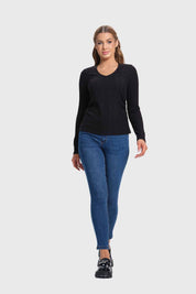 Polera Mujer Rib Camman Negro