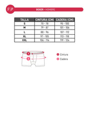 Boxer Hombre Tripack Estampado Petróleo