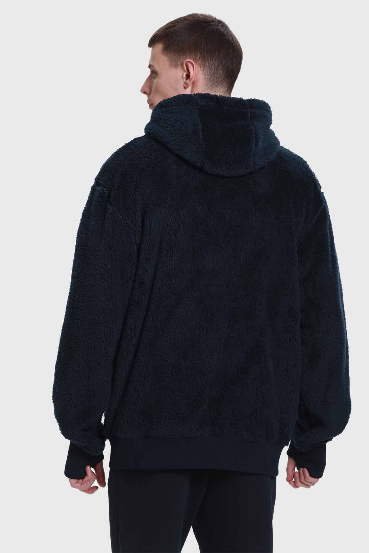 Polar Escolar Hombre Peludo Azul