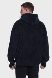 Polar Escolar Hombre Peludo Azul