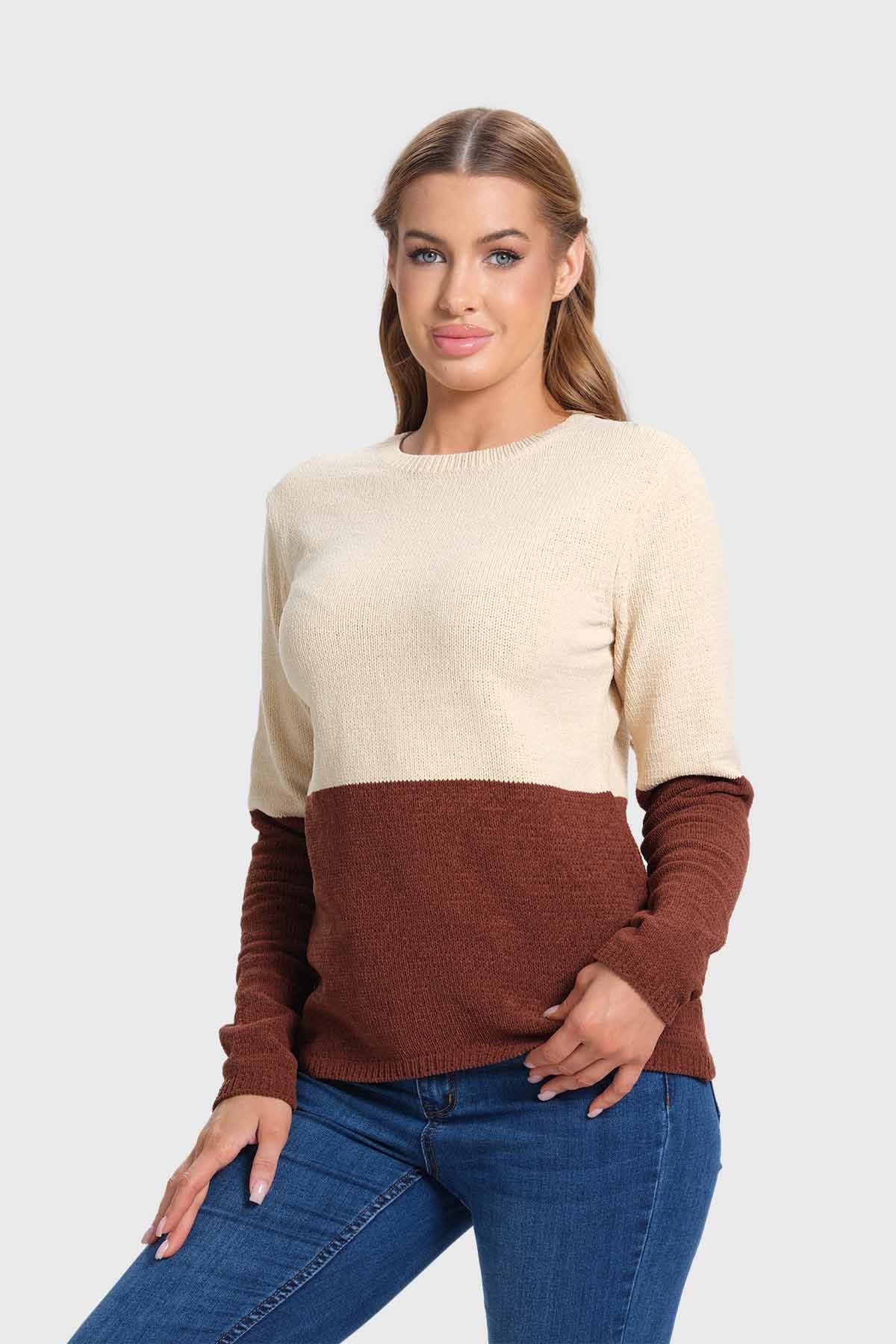 Sweater Mujer Chenille Café